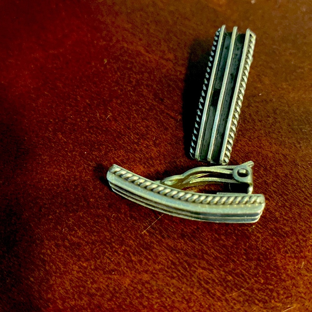 Yazzie Native Sterling Clip On Earrings